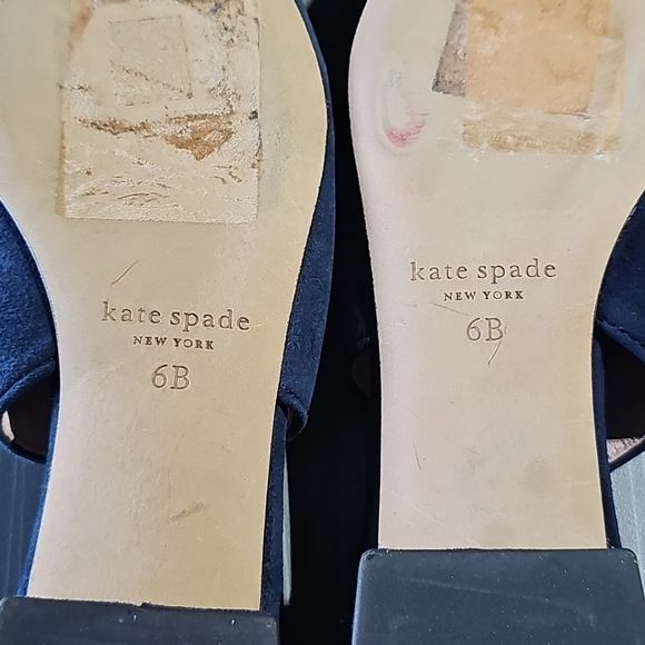 Kate Spade Veronica Suede Navy Flats In Size 6B Excellent‎ Pre-Owned Condition - Picture 9 of 12